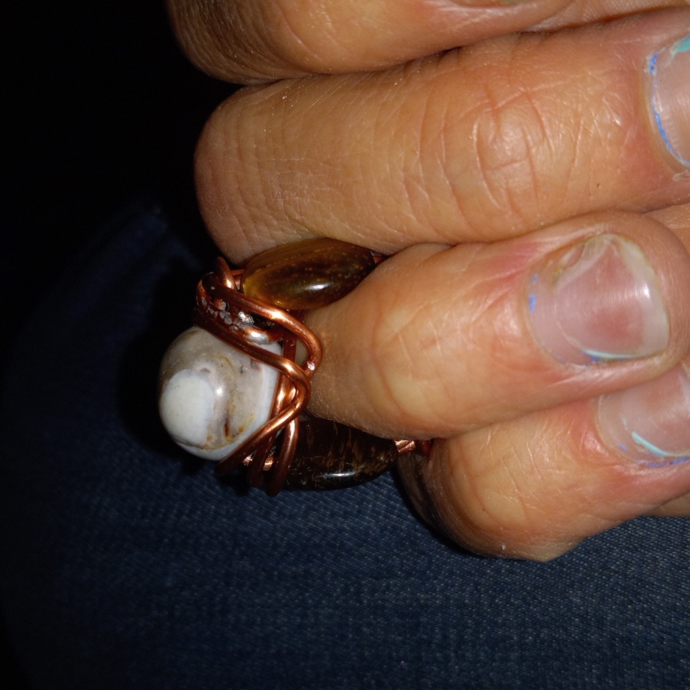 Copper wire ring - Picture 2 of 3